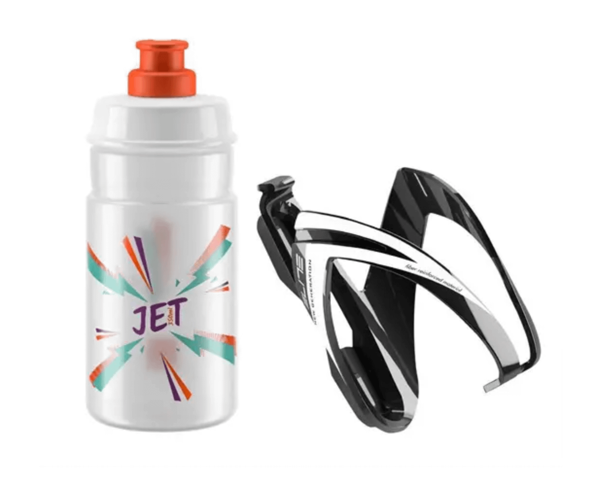 Koszyk i bidon Elite Kit Ceo pomarańczowy