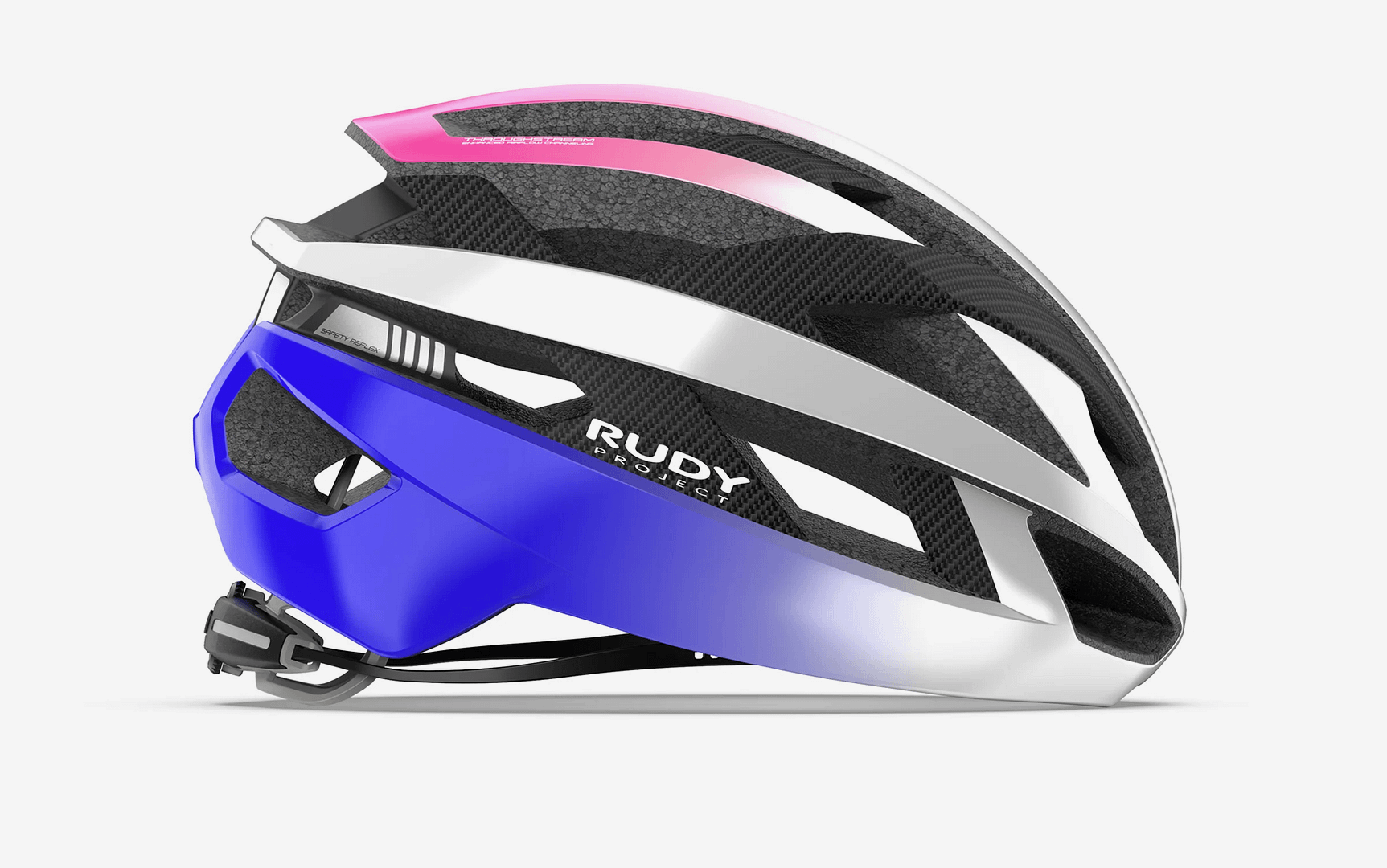Kask Rudy Project Rebel Pearl Metal Pink / Cyber Blue Shiny - obrazek 4