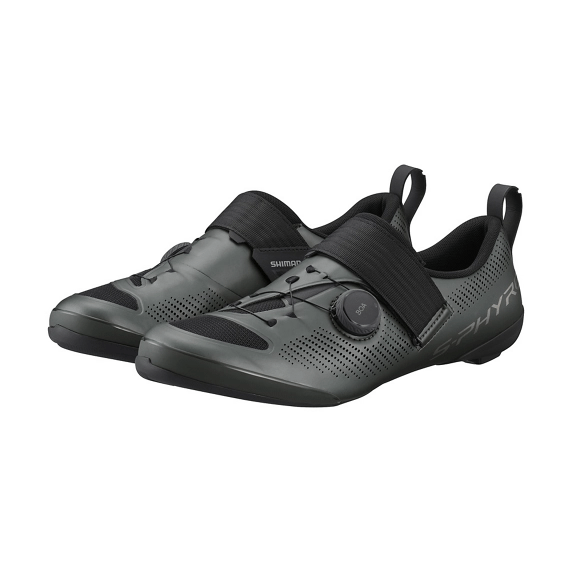 Buty triathlonowe Shimano TR9 matte gunmetal - obrazek 2